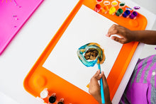 Load image into Gallery viewer, Splattmat Silicone Placemat for Kids – New All Ages Suctioned Splat Mat – Multipurpose Toddler Play Mat for Arts and Crafts, Painting, Meal Time – Dishwasher Safe Silicone Baby Placemat - Splattmat