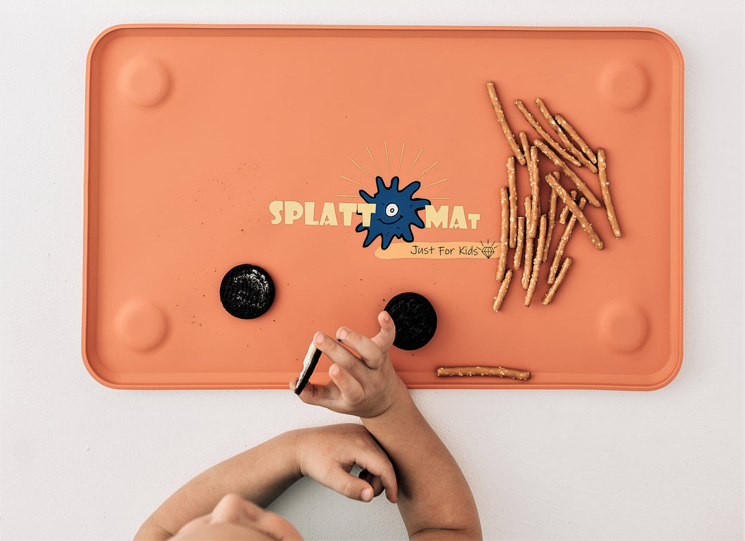 New Splattmat Premium All Ages Suctioned Silicone Placemat for Kids