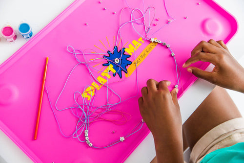 Splattmat Silicone Placemat for Kids – New All Ages Suctioned Splat Mat – Multipurpose Toddler Play Mat for Arts and Crafts, Painting, Meal Time – Dishwasher Safe Silicone Baby Placemat - Splattmat